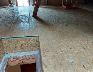 Izolace stropu a zhotovení podlahového systému